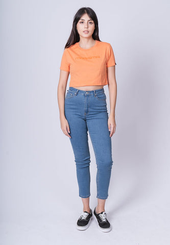Dusty Orange with Mossimo Minimal Branding with Embossed print Super Cropped Fit Tee - Mossimo PH