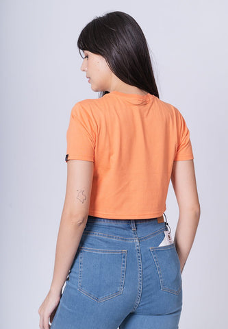 Dusty Orange with Mossimo Minimal Branding with Embossed print Super Cropped Fit Tee - Mossimo PH