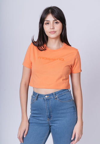 Dusty Orange with Mossimo Minimal Branding with Embossed print Super Cropped Fit Tee - Mossimo PH