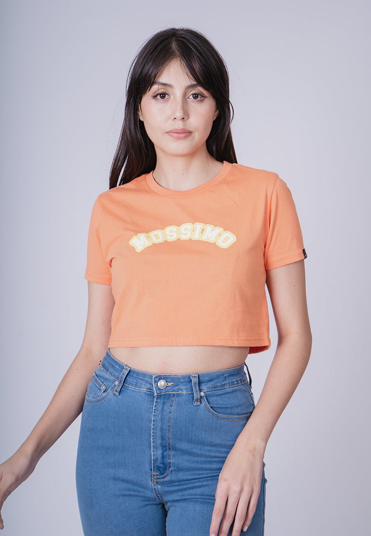 Dusty Orange with Mossimo Retro Design with Flat Print Super Cropped Fit Tee - Mossimo PH