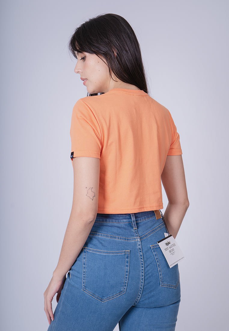Dusty Orange with Mossimo Retro Design with Flat Print Super Cropped Fit Tee - Mossimo PH