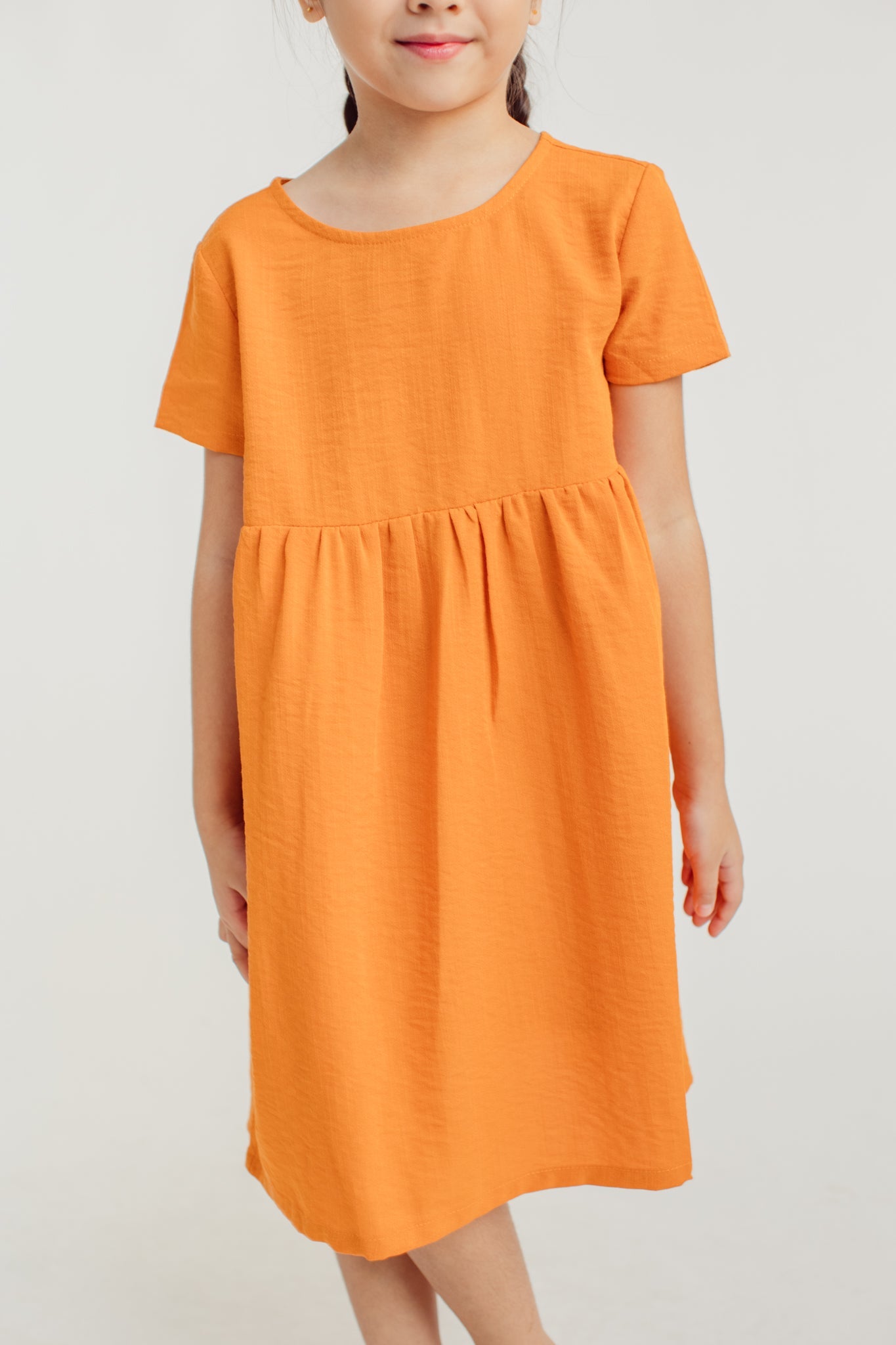 Erica Mandarin Girls Short Sleeve Dress - Mossimo PH