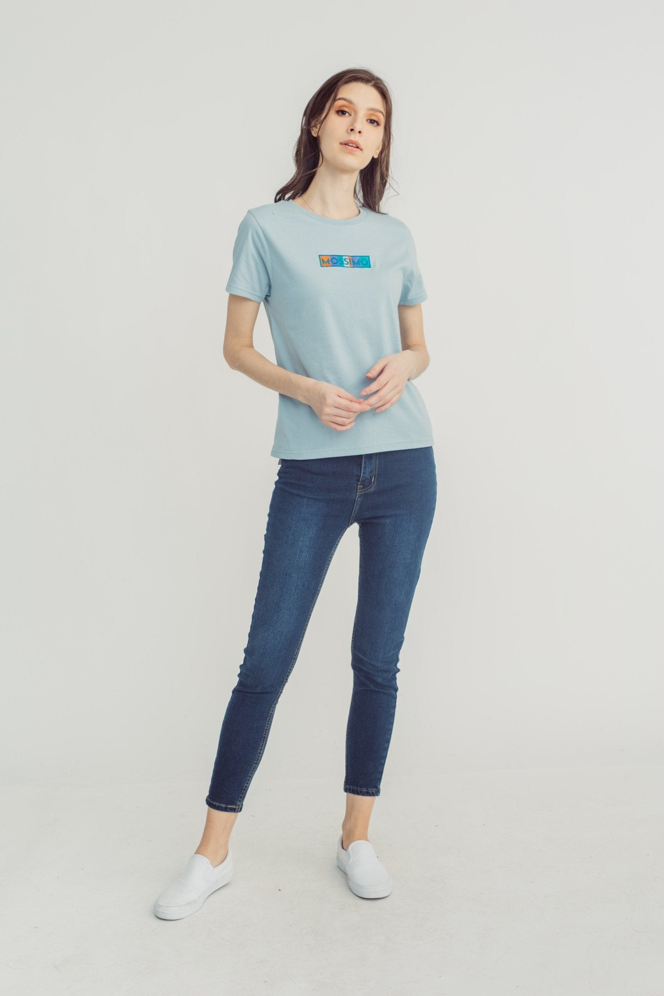Ether with Big Branding Multi Colored and Embroidery Classic Fit Tee - Mossimo PH