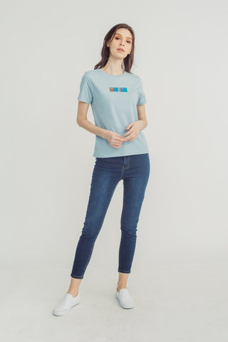 Ether with Big Branding Multi Colored and Embroidery Classic Fit Tee - Mossimo PH