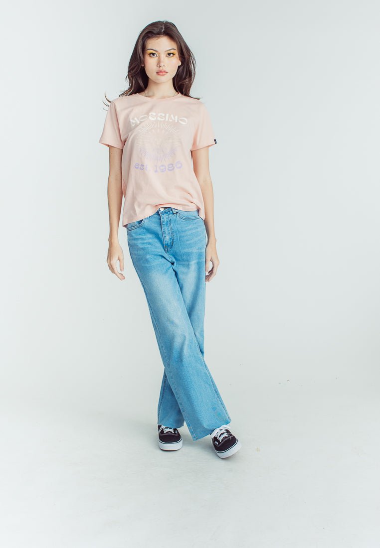 Evening Sand Classic Fit Tee with Mossimo Est. 1986 Sun Gradient Print Effect - Mossimo PH