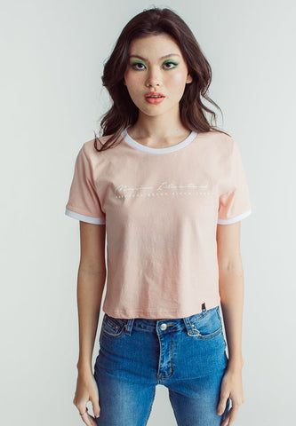 Evening Sand with Mossimo International with High Density Print Classic Cropped Fit Tee - Mossimo PH