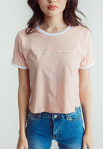 Evening Sand with Mossimo International with High Density Print Classic Cropped Fit Tee - Mossimo PH