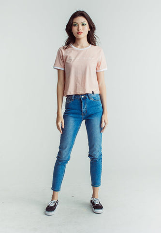 Evening Sand with Mossimo International with High Density Print Classic Cropped Fit Tee - Mossimo PH
