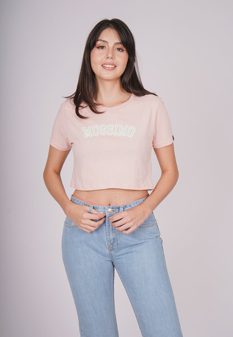 Evesand with Mossimo Big Varsity Flat and High Density Print Super Cropped Fit Tee - Mossimo PH