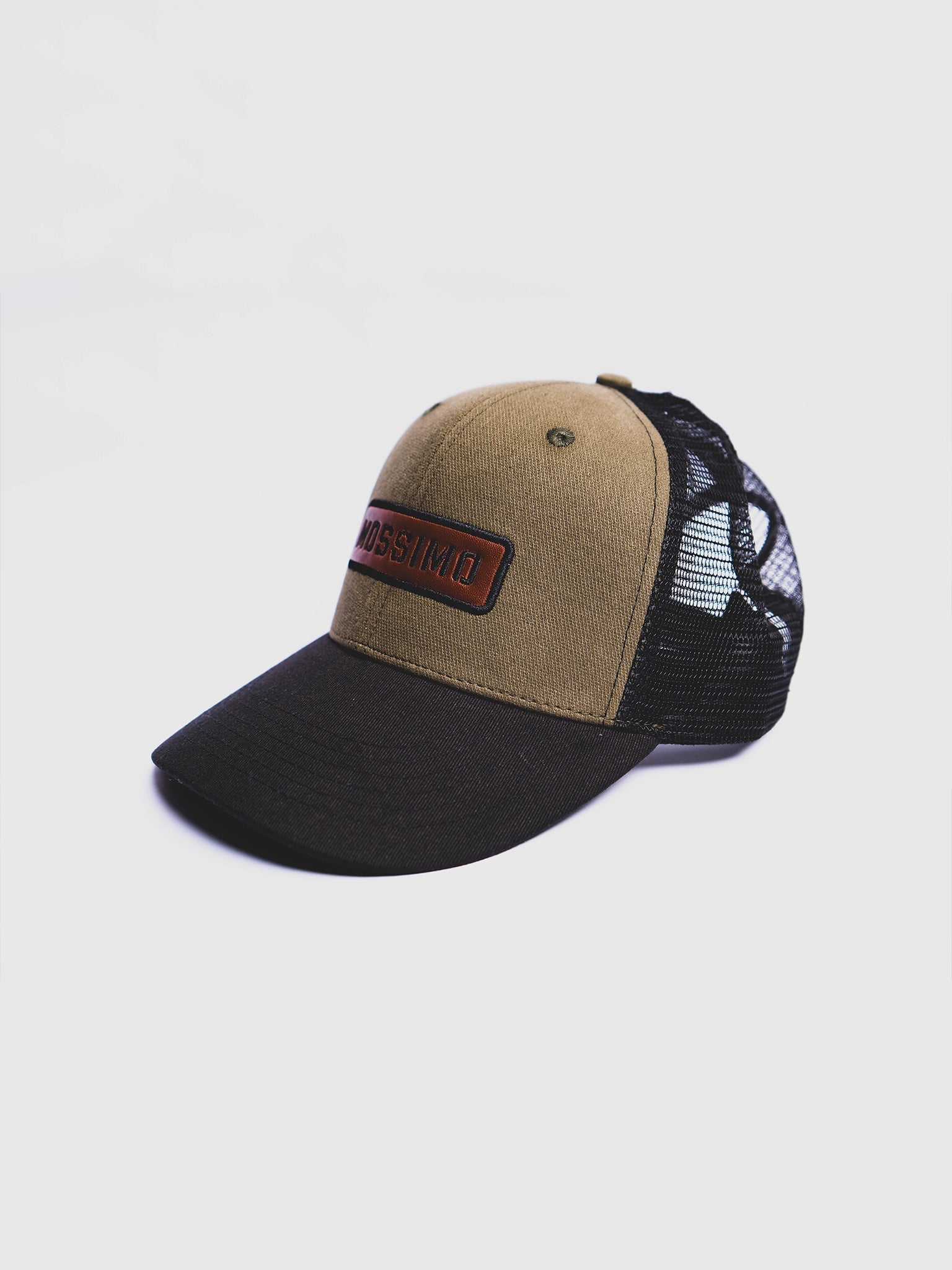 Fatigue Trucker Net Cap with Debossed Leather Patch - Mossimo PH