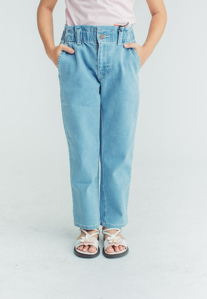 Faye Light Blue Relaxed Fit High Rise Jeans - Mossimo PH