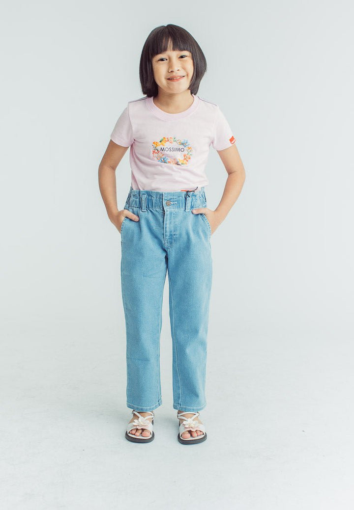 Faye Light Blue Relaxed Fit High Rise Jeans - Mossimo PH