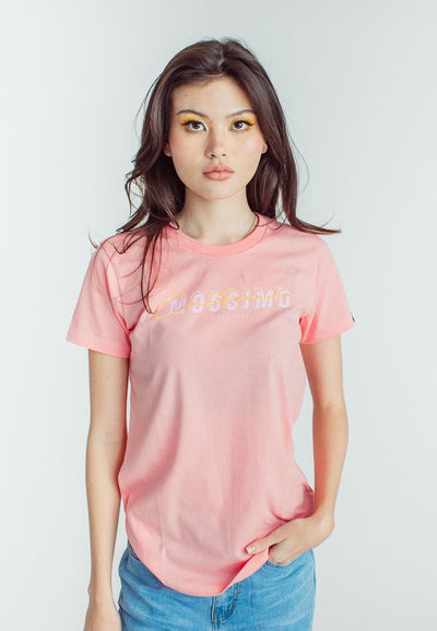 Flamingo Pink Mossimo California Design with High Density Print Vintage Fit Tee - Mossimo PH