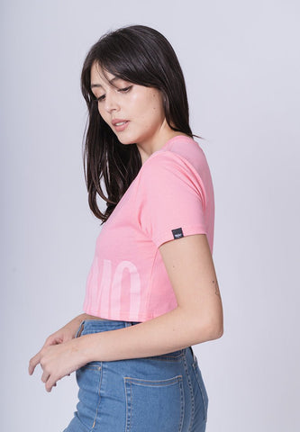Flamingo Pink Mossimo Flat Print Super Cropped Fit Tee - Mossimo PH