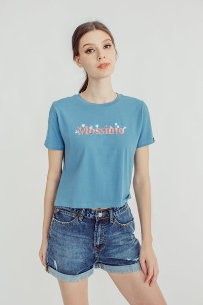 Florals Spot Big Branding Classic Cropped Tee - Mossimo PH