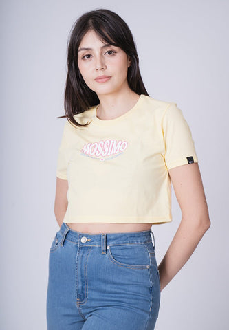 French Vanilla with Mossimo Los Angeles California Flat Print Super Cropped Fit Tee - Mossimo PH