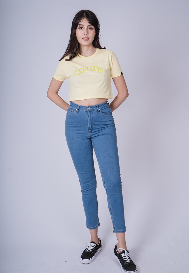 French Vanilla with Mossimo Retro Design with Flat Print Super Cropped Fit Tee - Mossimo PH