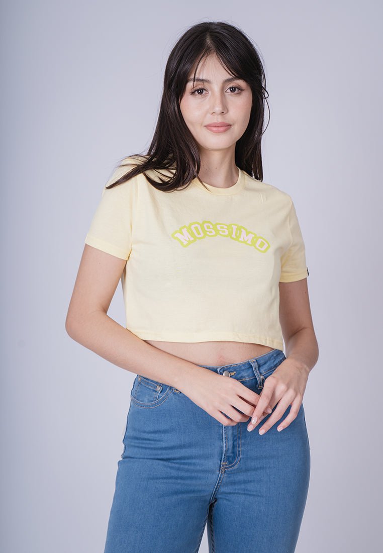 French Vanilla with Mossimo Retro Design with Flat Print Super Cropped Fit Tee - Mossimo PH