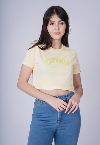 French Vanilla with Mossimo Retro Design with Flat Print Super Cropped Fit Tee - Mossimo PH