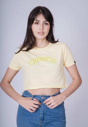 French Vanilla with Mossimo Retro Design with Flat Print Super Cropped Fit Tee - Mossimo PH