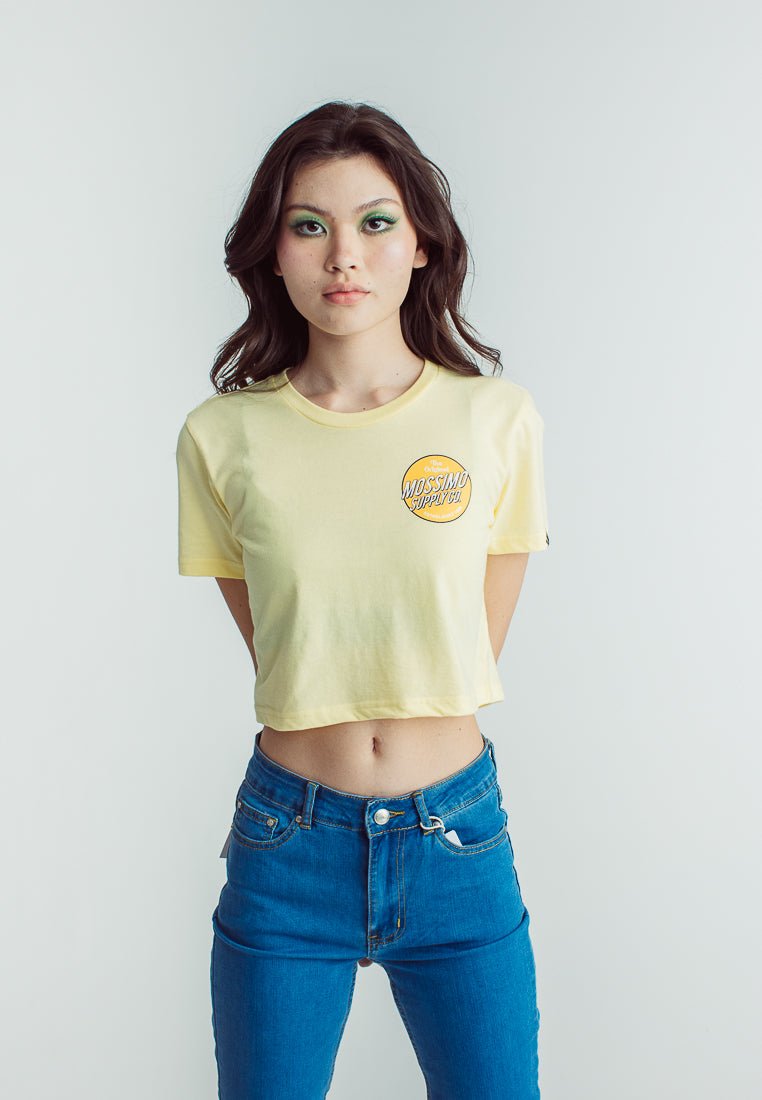 French Vanilla with The Original Mossimo Supply Co. Flat Print Vintage Cropped Fit Tee - Mossimo PH