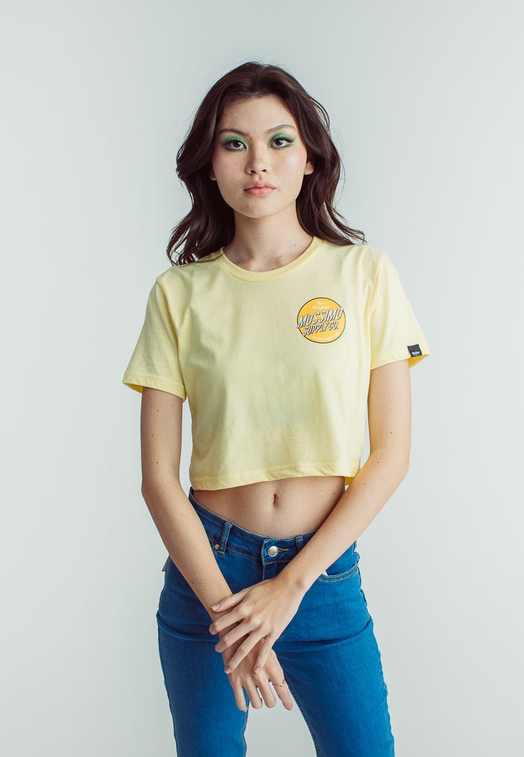 French Vanilla with The Original Mossimo Supply Co. Flat Print Vintage Cropped Fit Tee - Mossimo PH