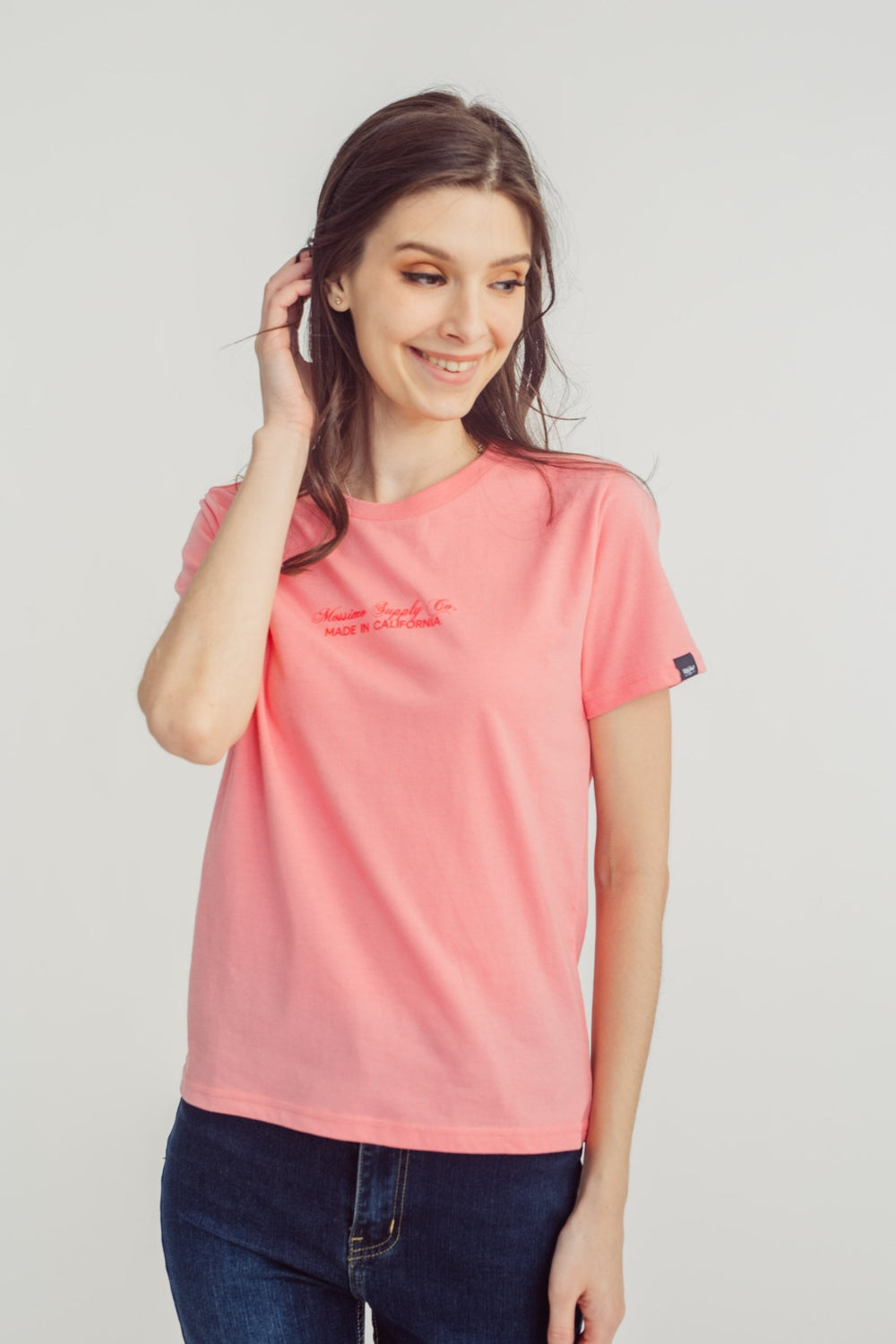 Geranium Pink with Mossimo Supply Co. Made in California Classic Fit Tee - Mossimo PH