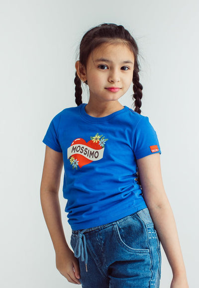 Girls Marina Heart Graphic Basic Tshirt - Mossimo PH