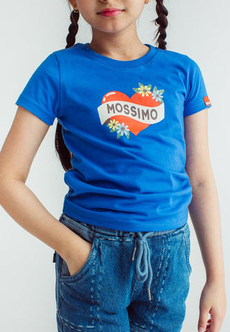 Girls Marina Heart Graphic Basic Tshirt - Mossimo PH