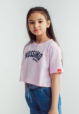 Girls Pink Mossimo Original Loose Cropped Tee - Mossimo PH