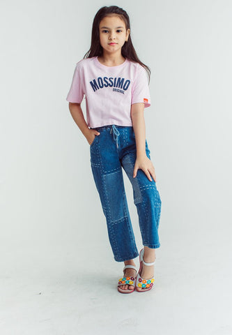Girls Pink Mossimo Original Loose Cropped Tee - Mossimo PH