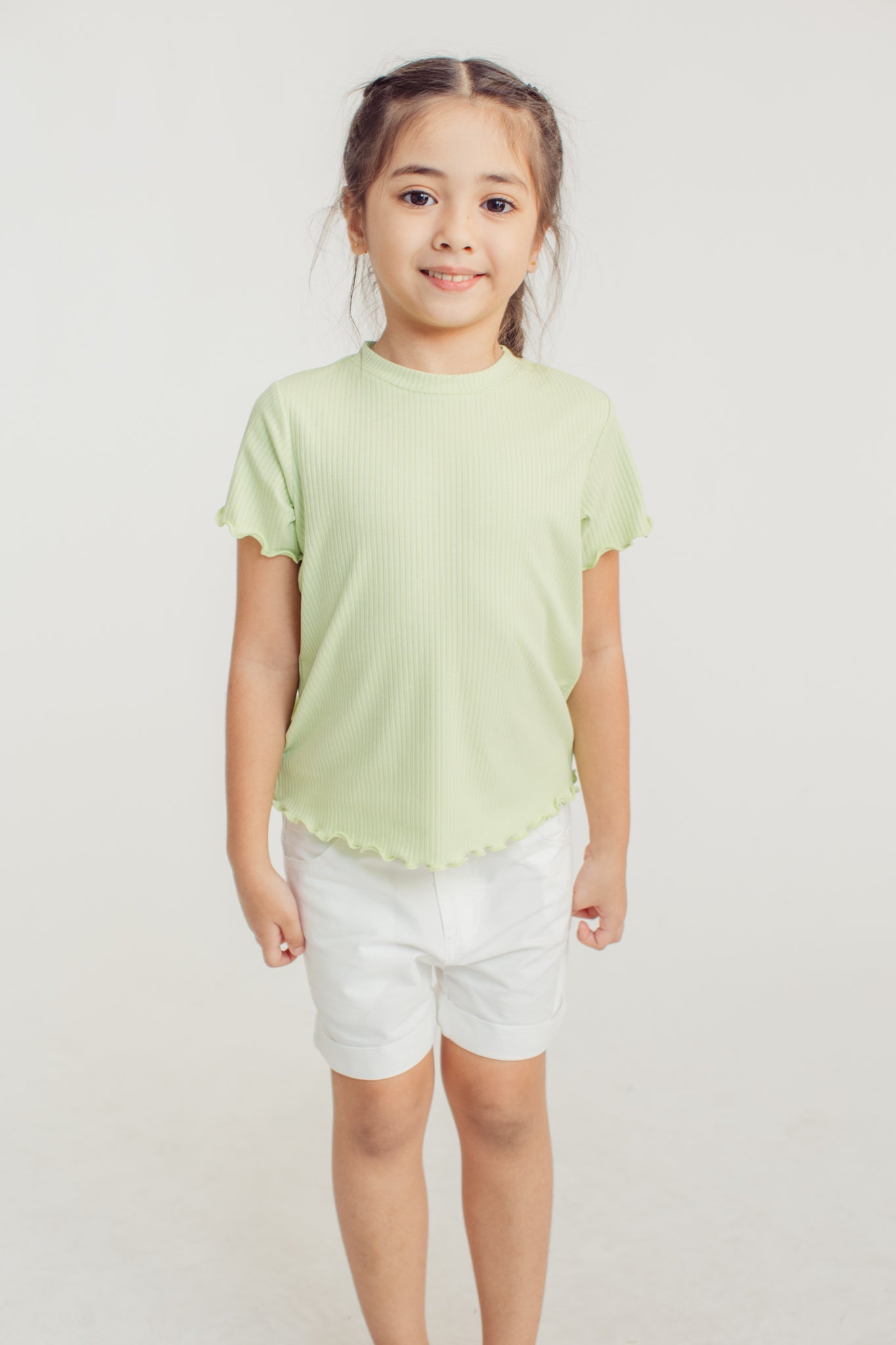 Girls Ribbed Top with Overlocked Edges Kids - Mossimo PH