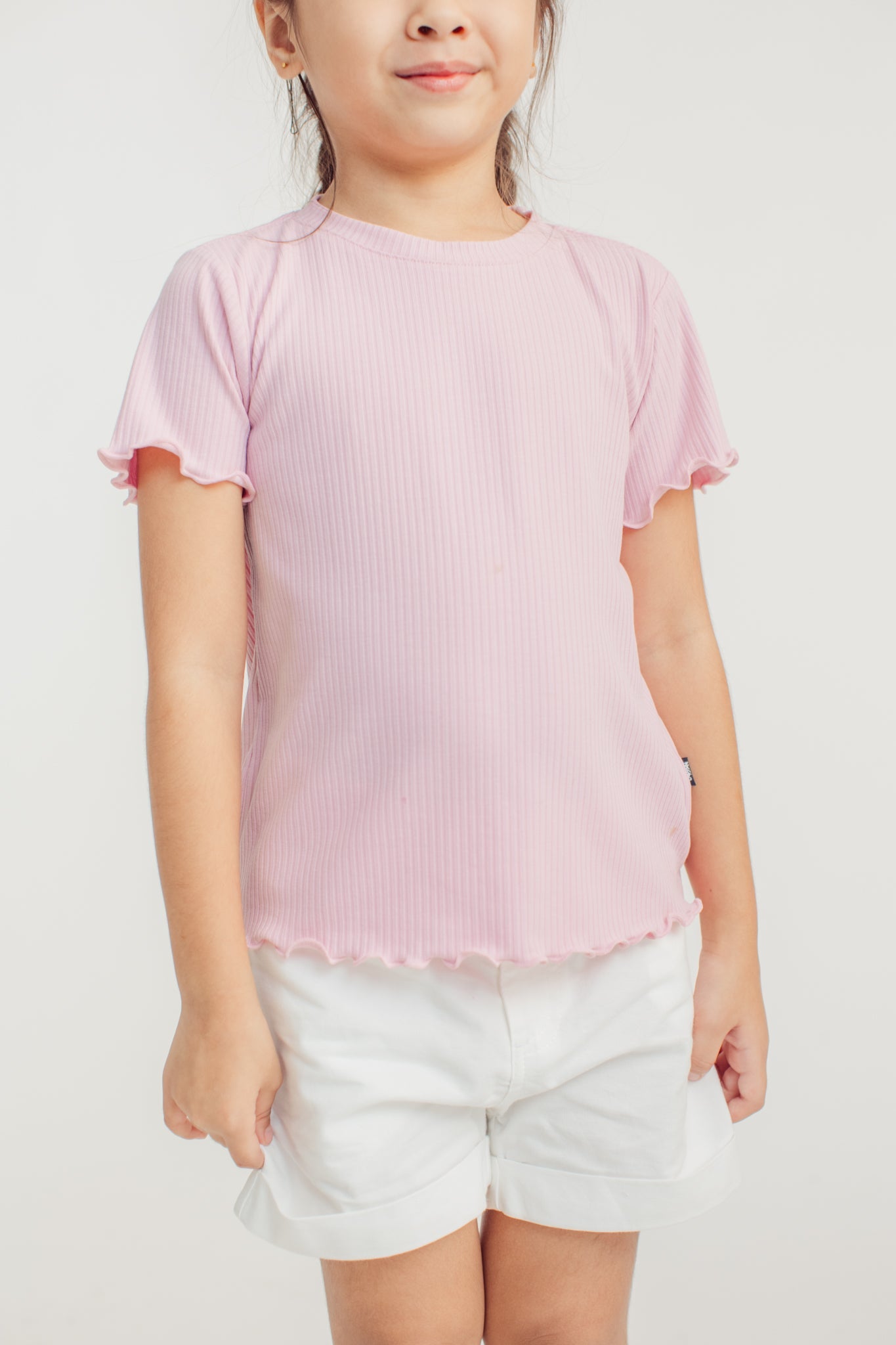 Girls Ribbed Top with Overlocked Edges Kids - Mossimo PH