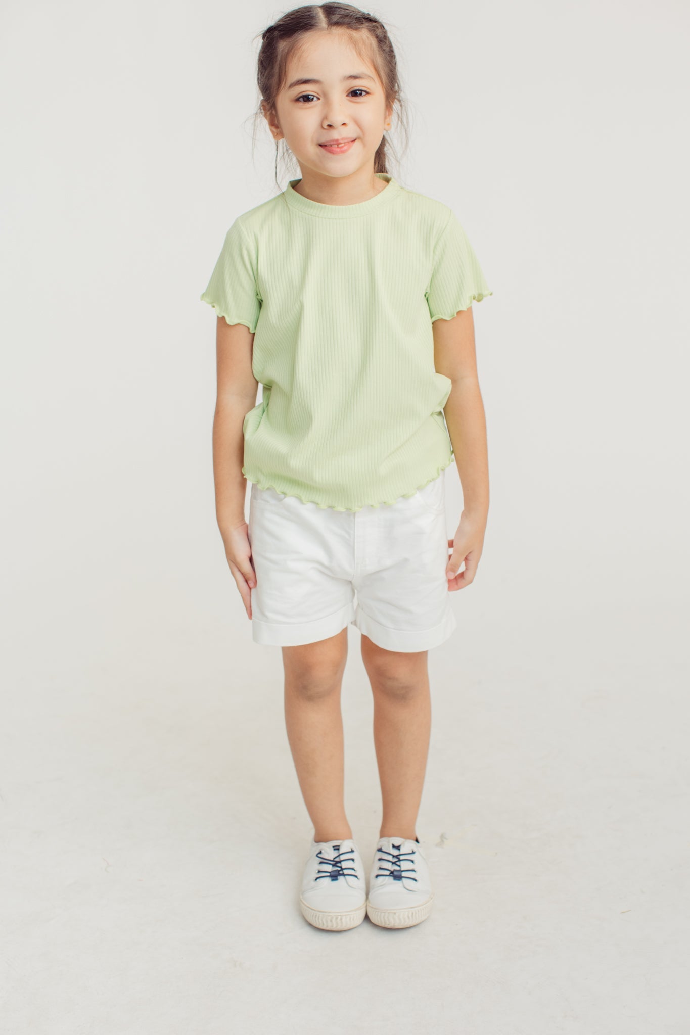 Girls Ribbed Top with Overlocked Edges Kids - Mossimo PH