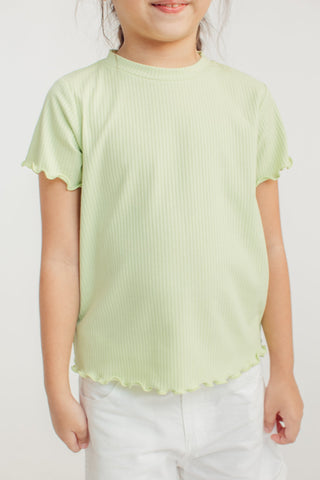 Girls Ribbed Top with Overlocked Edges Kids - Mossimo PH