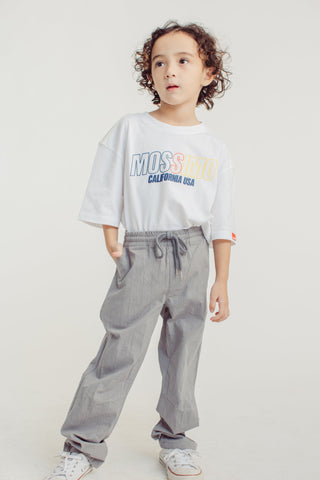 Gray Pull on Trousers with Shaping Darts and drawstring Kids Boys - Mossimo PH