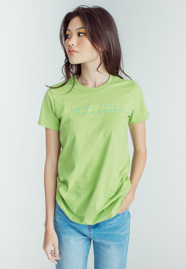 Greenery Mossimo California Design with High Density Print Vintage Fit Tee
