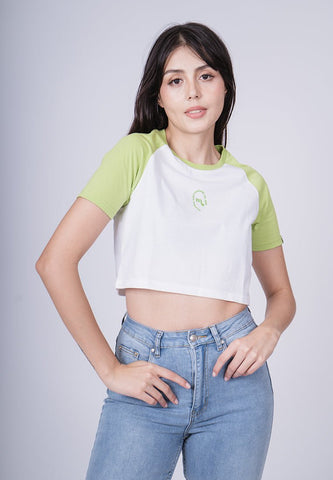 Greenery with Mossimo International High Density Print Super Cropped Fit Tee - Mossimo PH