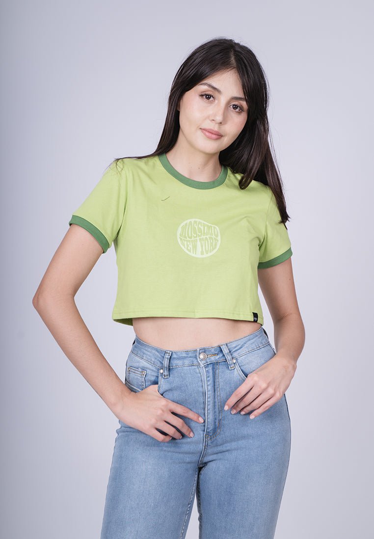 Greenery with Mossimo New York Flat Print Vintage Cropped Fit Tee - Mossimo PH