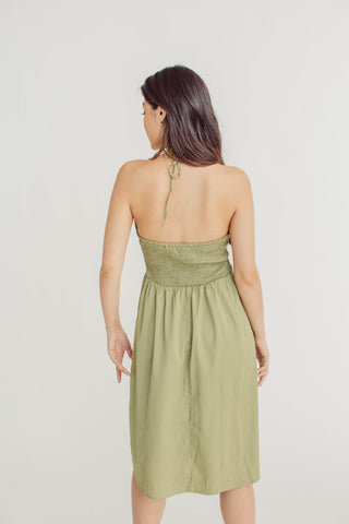 Hazel Olive Cut Out Neckline Maxi Dress - Mossimo PH