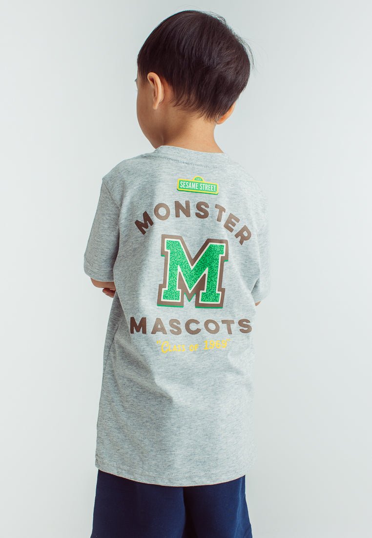 Heather Gray Basic Tshirt with Sesame Monster - Mossimo PH