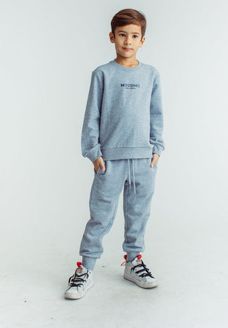 Heather Gray Pullover and Jogger Kids Set - Mossimo PH