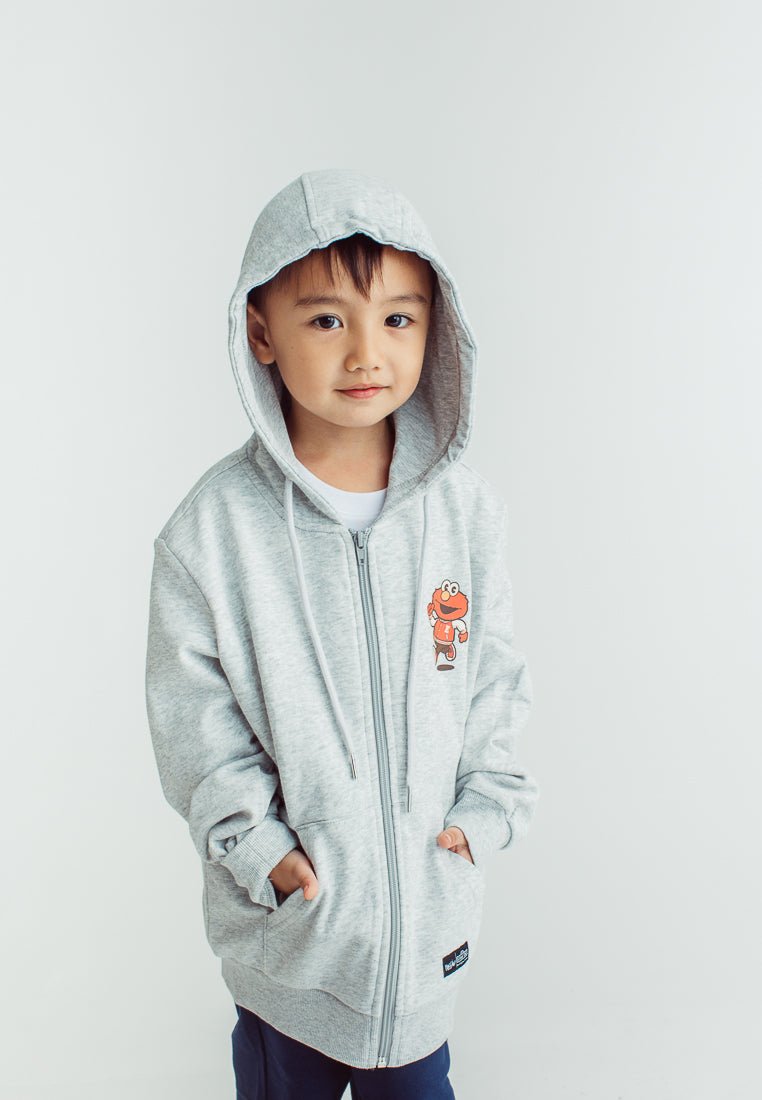 Heather Gray Sesame Street Elmo Hoodie with Zipper - Mossimo PH