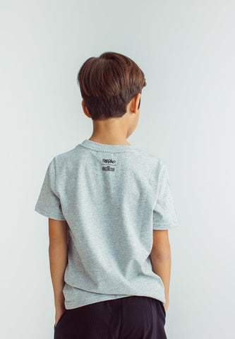 Heather Gray Sesame Street Kids Basic Tshirt with Champs Flat Print - Mossimo PH