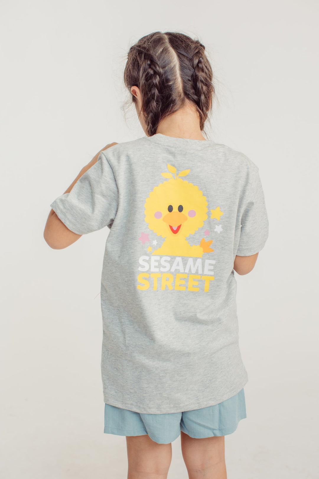 Heather with Big bird in Front and Back Basic Tshirt Kids - Mossimo PH