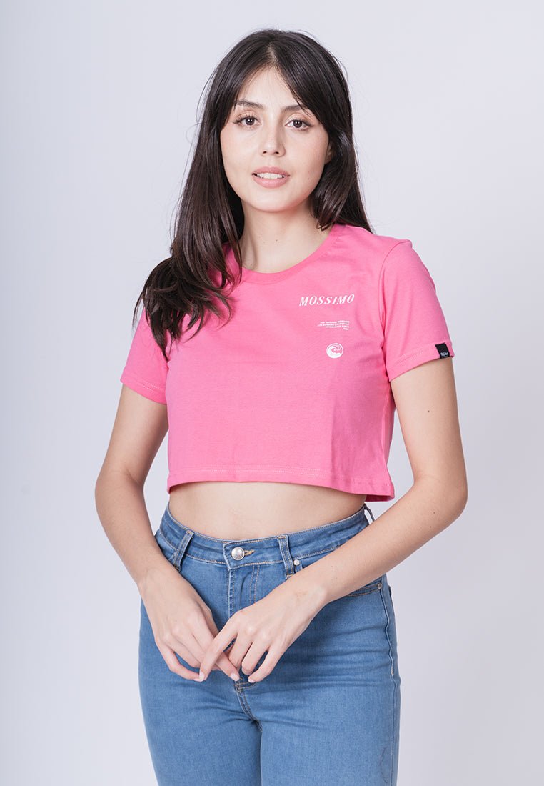 Hot Pink with The Original Mossimo Slight Embossed Vintage Cropped Fit Tee - Mossimo PH