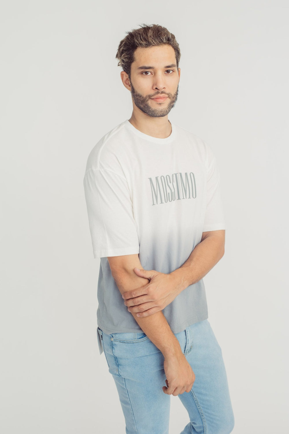 Ivan Gray Fashion Round Neck Shirt with High Density Print - Mossimo PH