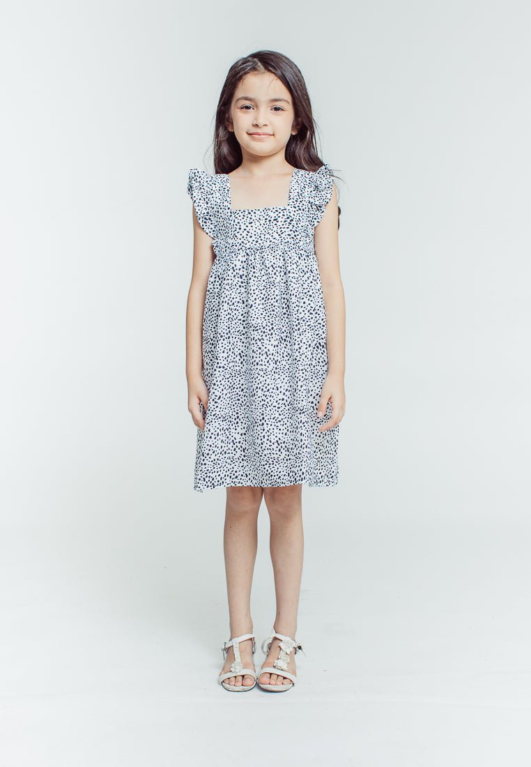 Izzie White Girls Bow Knot Sleeveless Dress Kids - Mossimo PH