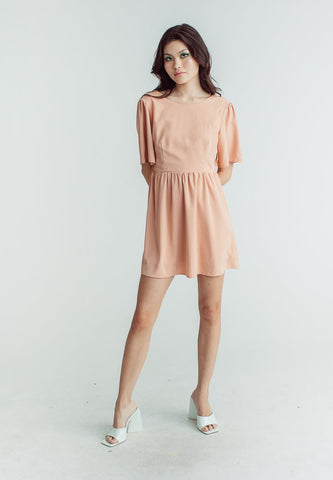 Jaisa Pink Round Neck Bell Sleeve Dress - Mossimo PH