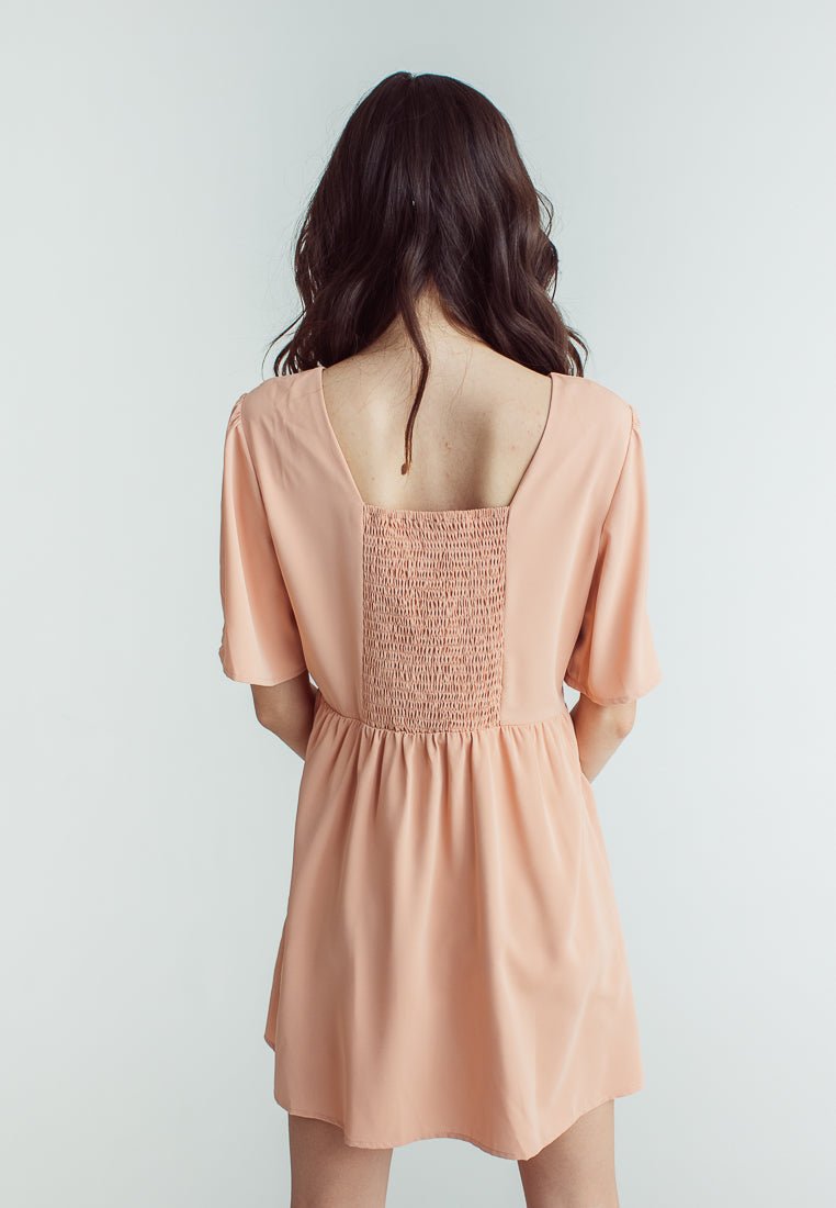 Jaisa Pink Round Neck Bell Sleeve Dress - Mossimo PH